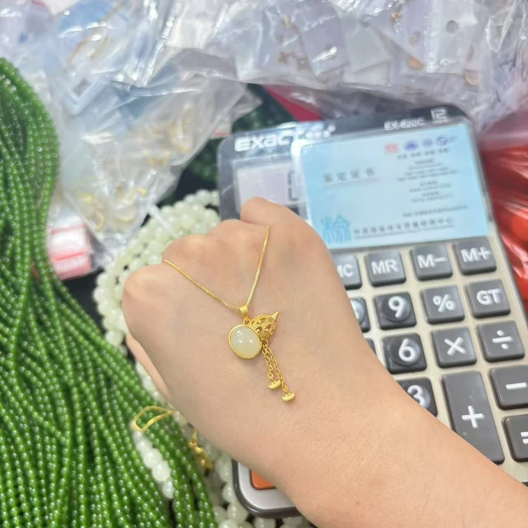 【MS】高端和田玉葫芦吊坠-HT004