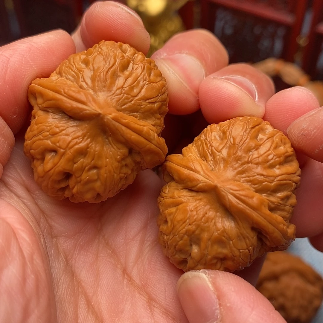 文玩核桃把件毕业全品手捻元宝34尺