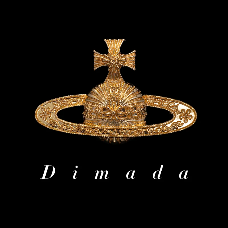 合金胸针  d1200土星胸针精致中古高级感奢华别针气质小众配饰