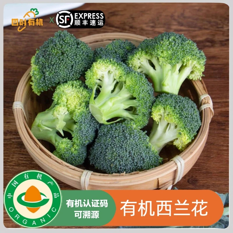 有机西兰花3斤/600g 新鲜脆嫩自然生长花椰菜蔬菜当季辅食无农残
