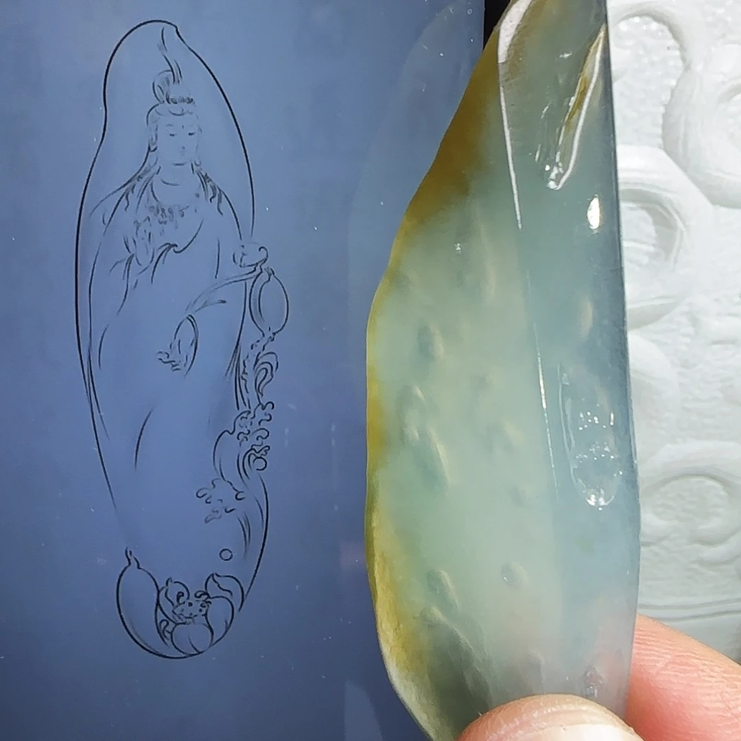 定制翡翠未镶嵌缅甸天然A货翡翠含老师工艺