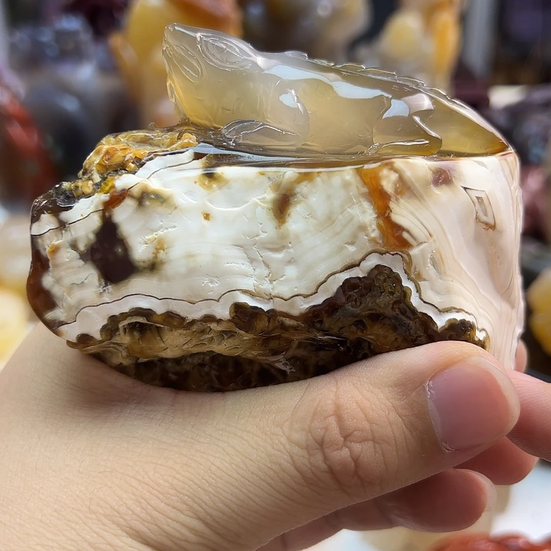 玛瑙/玉髓合金颈饰