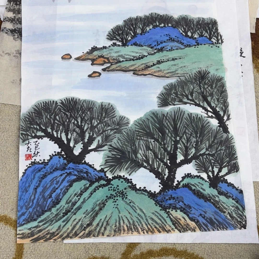 国画左庭强小品艺