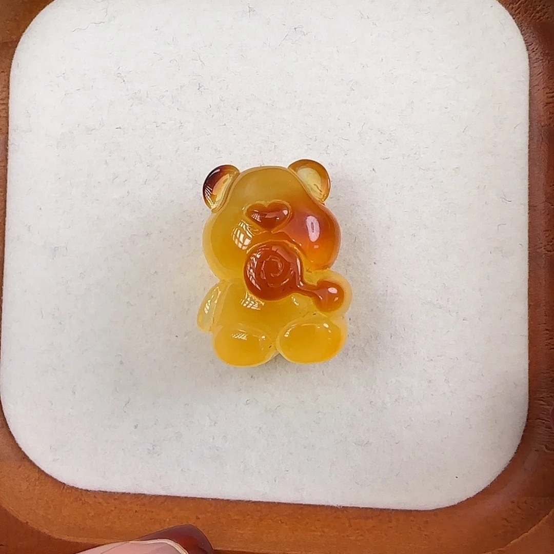 琥珀珠宝奇石未镶嵌也***黄