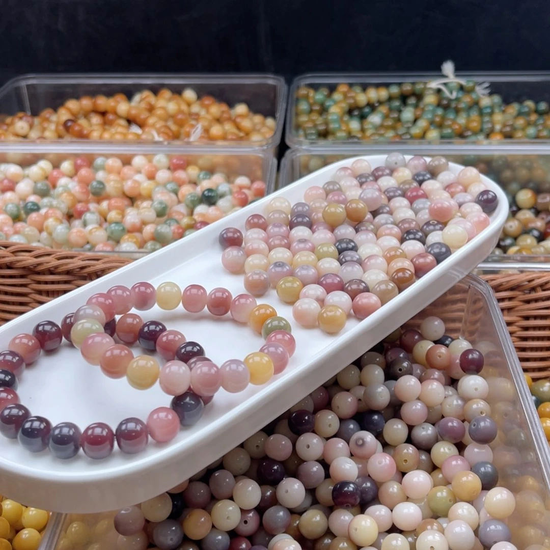 白玉菩提吊坠wc12mm/20+2颗紫美人