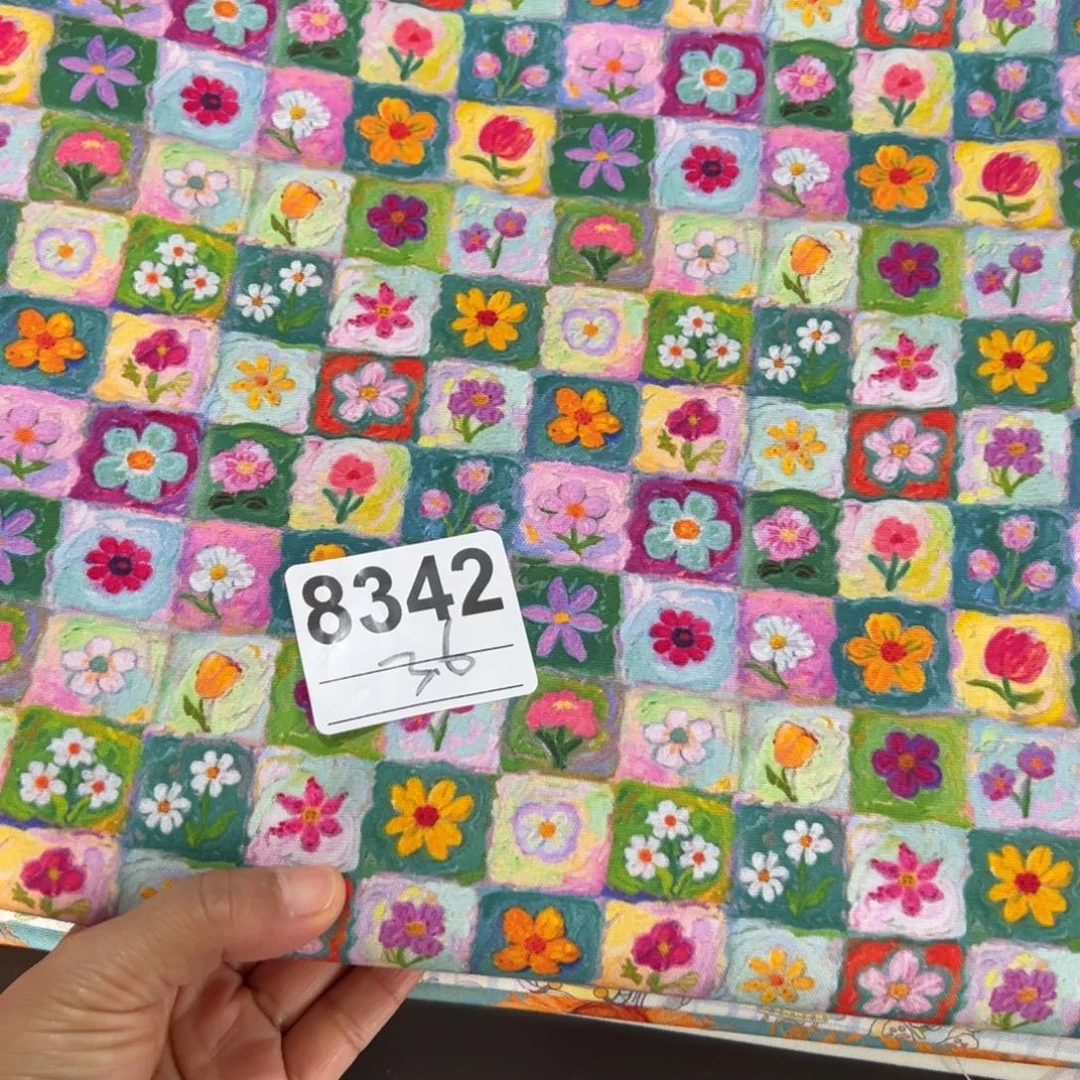 棉一米价纯棉8安帆布1.5米宽果子块