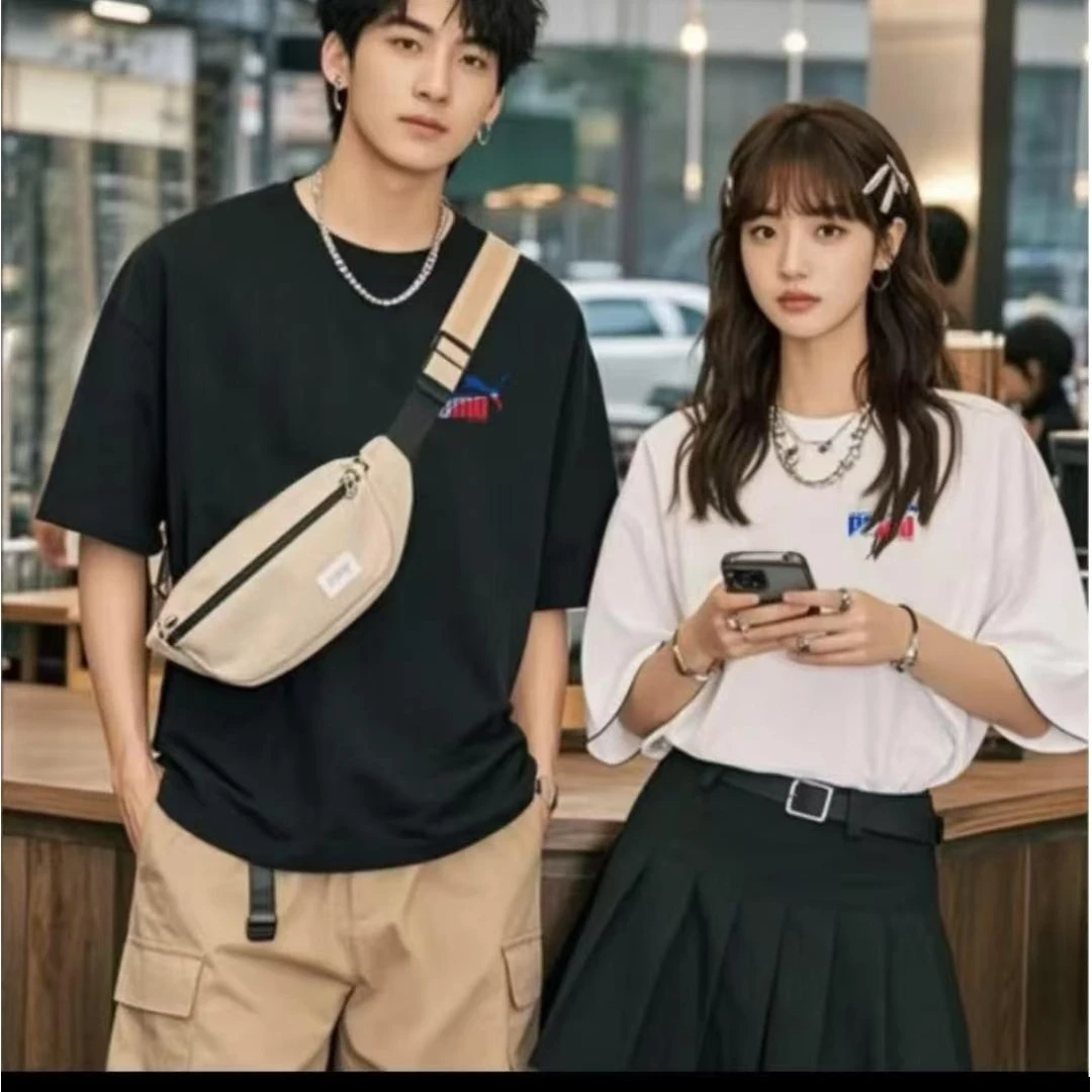 【一折粉丝福利】潮牌男女同款百搭圆领T恤