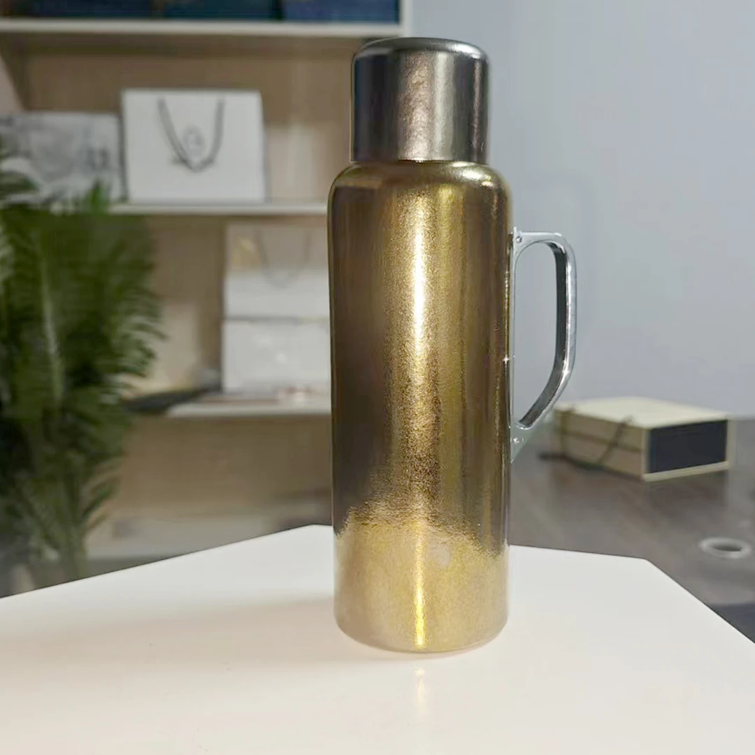 【纯钛】800ML钛杯礼盒双层内外纯钛大容量高档家用保温壶保温杯