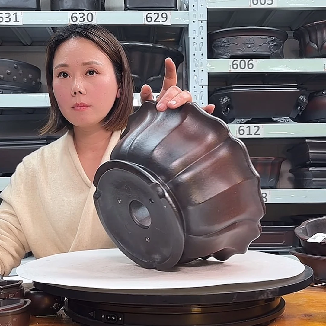 高***瞩花盆紫砂宜兴紫砂66号