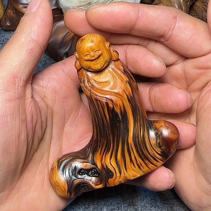 柏木（崖柏）全陈化老料把件串摆件