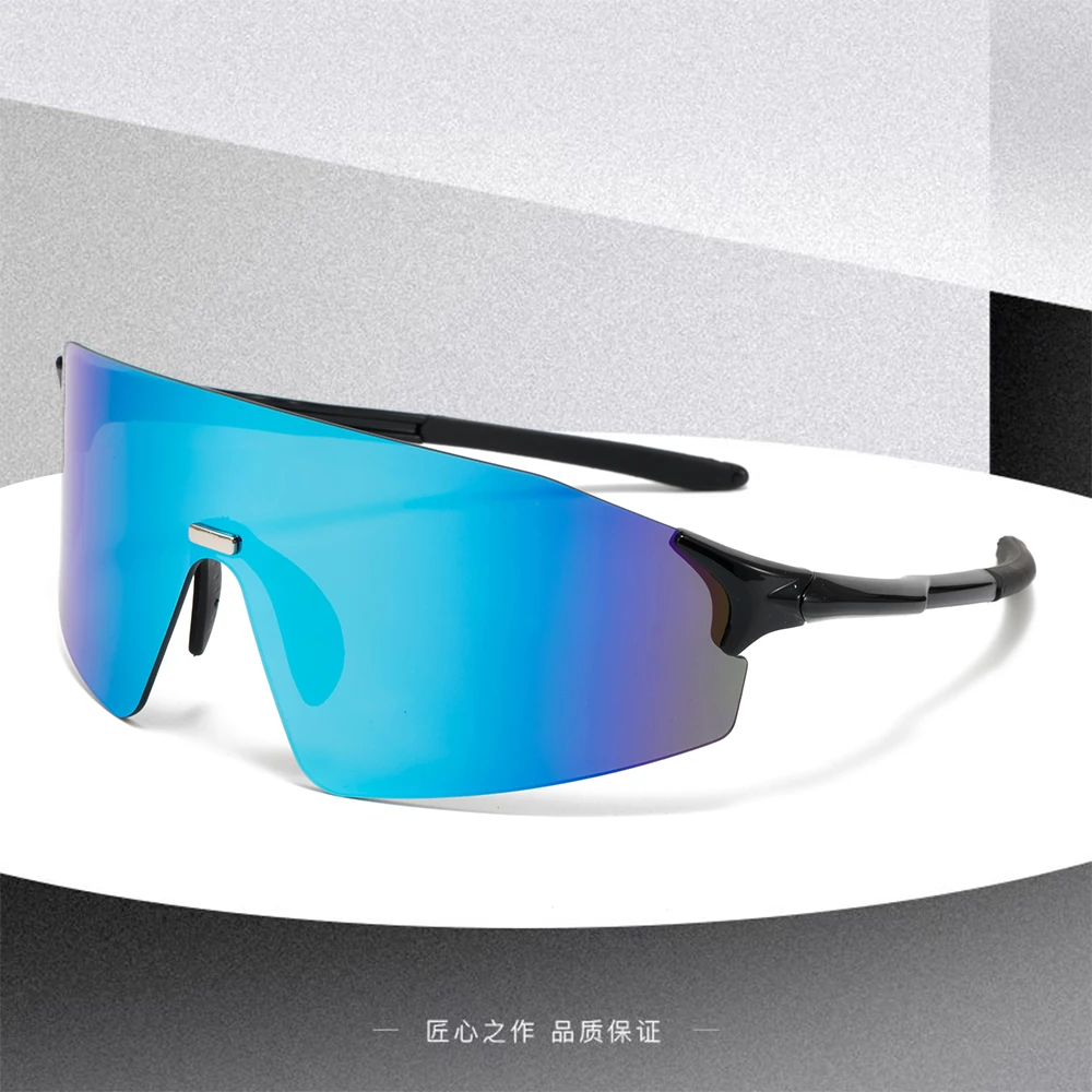 HENIAO骑行眼镜男女款户外防风墨镜无框运动滑雪太阳眼镜防紫外线