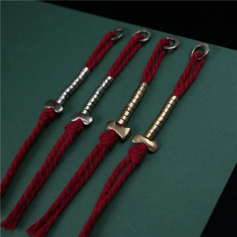 银色红绳挂件4m佛手串卡子记数配串神器配饰计数配件时尚小众百搭