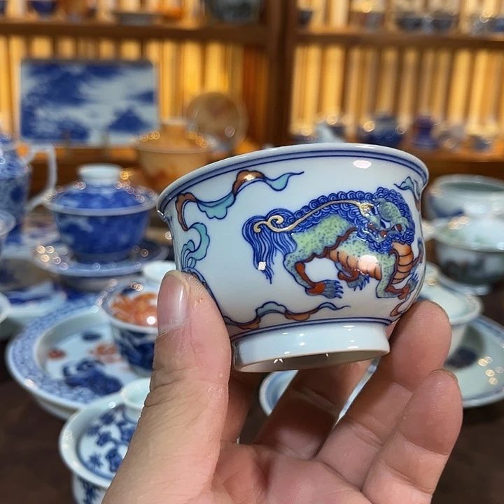 錡镇堂手工手工绘杯