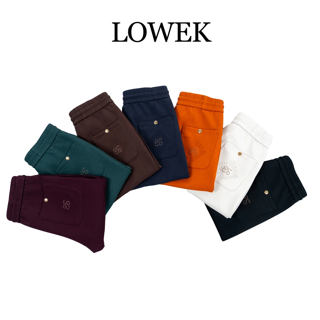 1253/LOWEK2025春季新款男裤修身休闲裤直筒长裤轻奢风时尚男