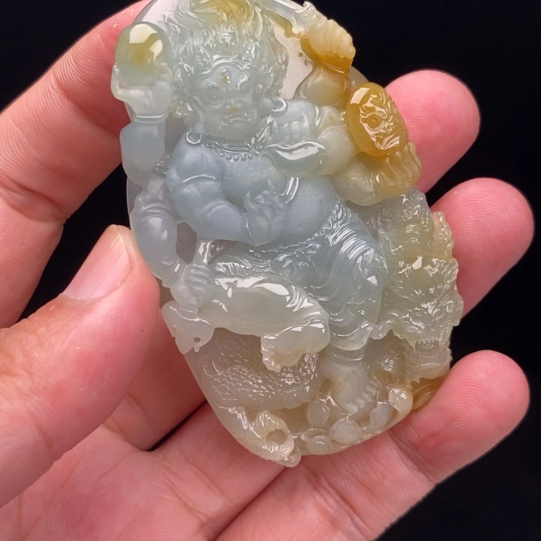 定制翡翠未镶嵌缅甸翡翠大黑天