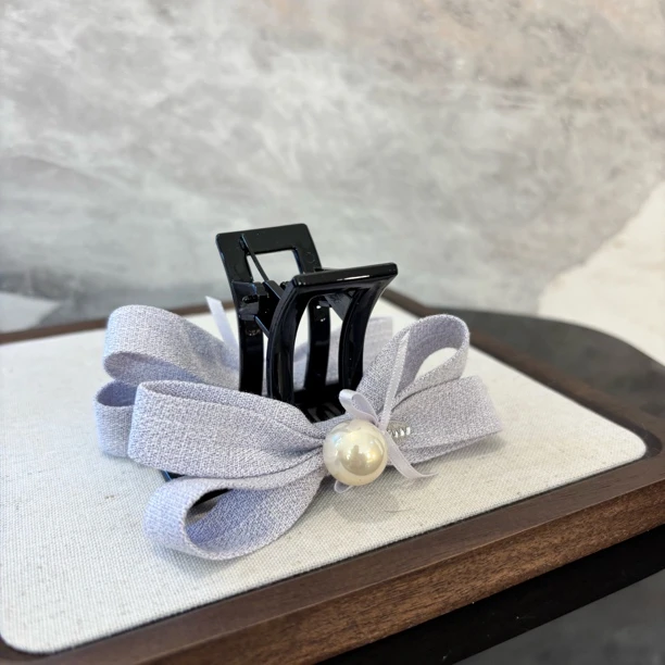 紫色蝴蝶结小抓夹FJ1111