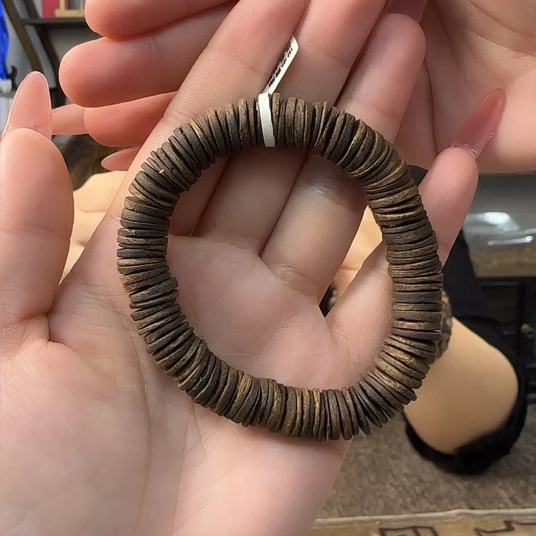 沉香手串棋楠沉香沉水片片珠单圈1.0mm多样性发一