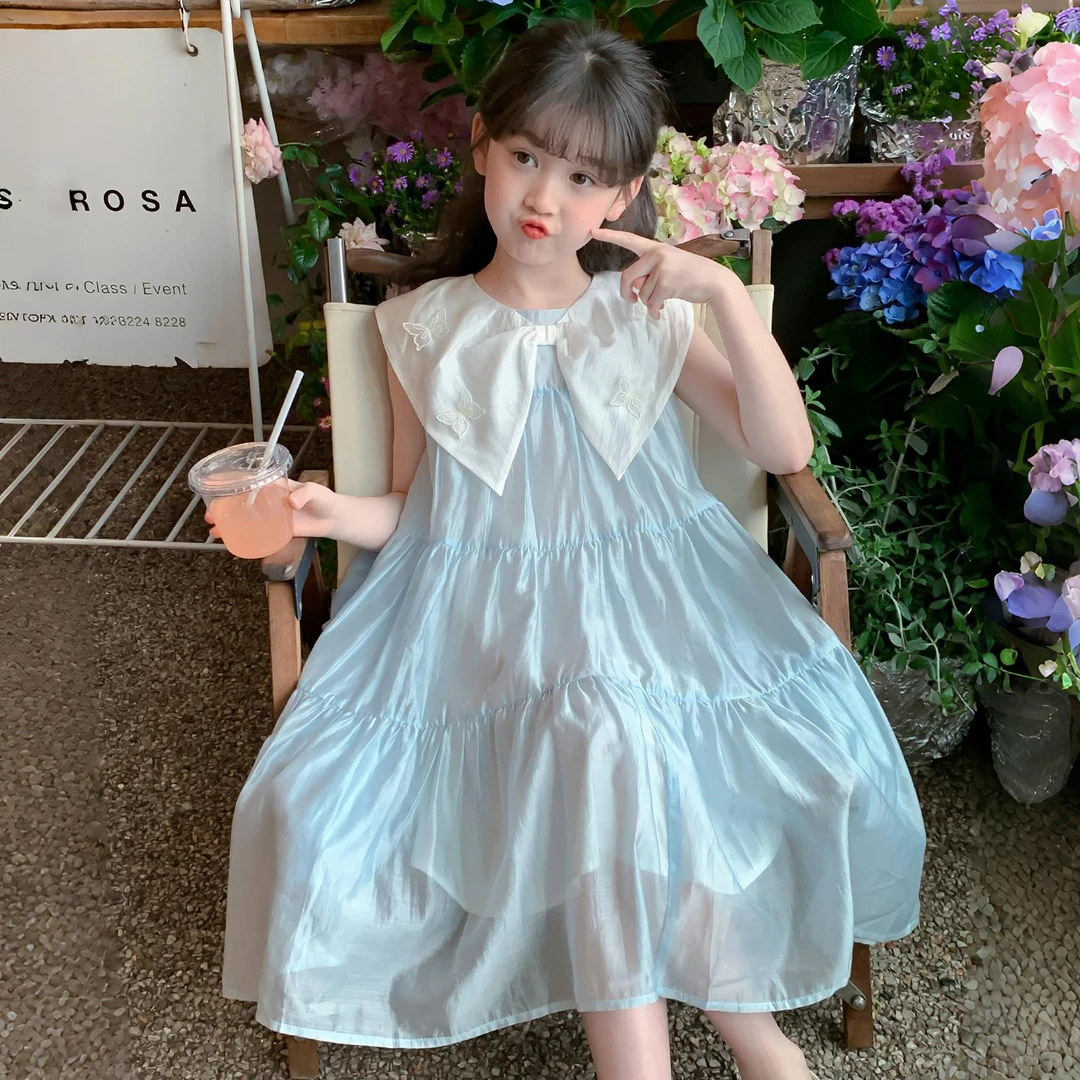 女童连衣裙夏装2025新款洋气童装女孩超好看公主裙儿童夏季裙子薄