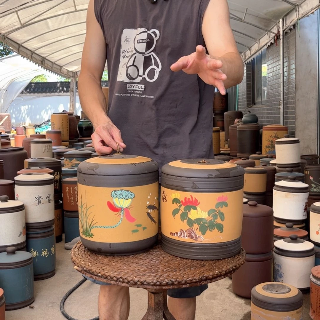 紫砂茶叶罐7 饼茶叶罐