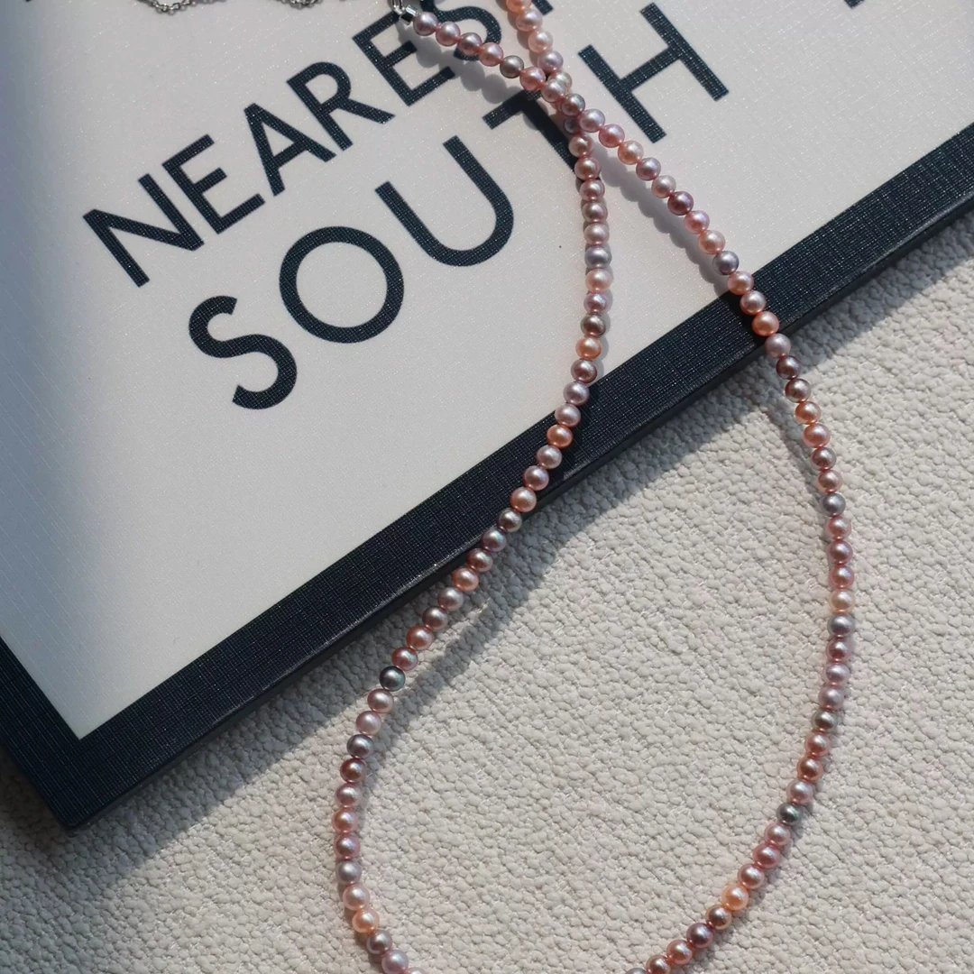 【极光炫彩】淡水四季“财”珍珠项链3-5mm（含吉尔德大证）多样性发一