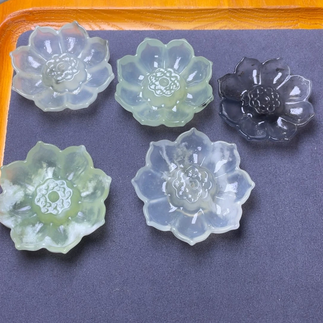 泛***海蛇纹石玉未镶嵌香插