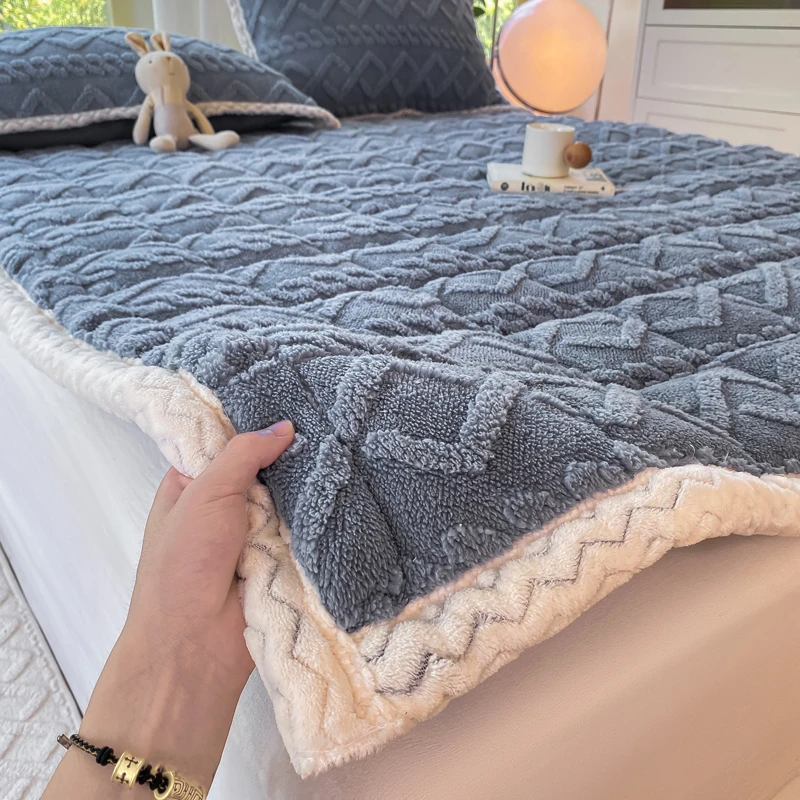 新款加厚牛奶绒床垫加厚软垫单人学生宿舍床褥垫可折叠机洗床垫子