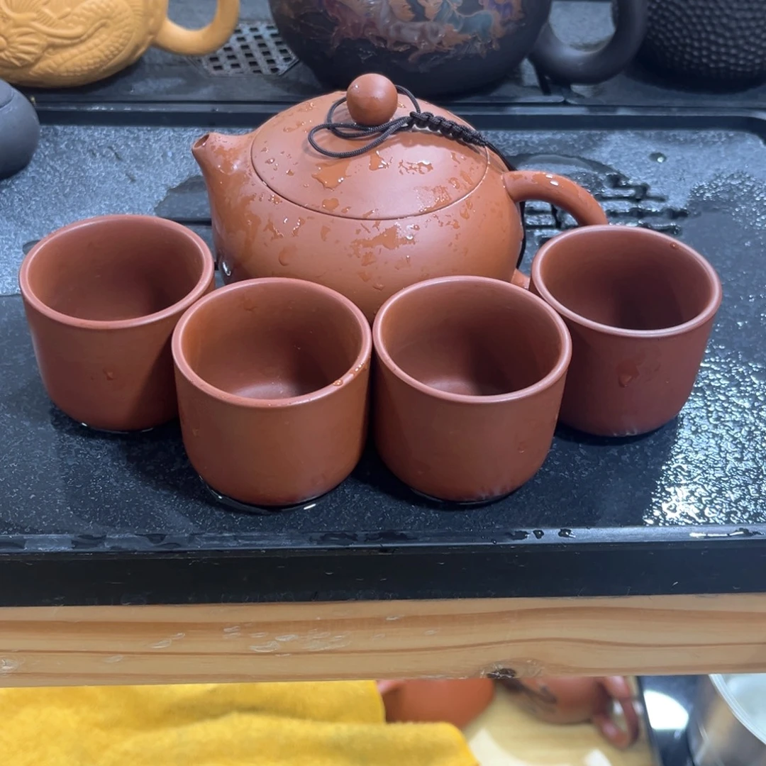 紫砂茶杯一壶4杯123
