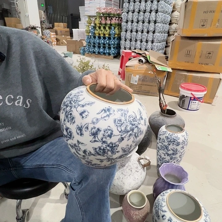 摆件陶景德镇陶瓷花瓶工厂