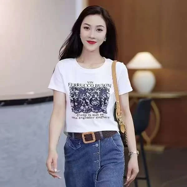 8【宠粉福利】W上新女款时尚休闲百搭夏季潮流春夏t恤圆领显瘦短