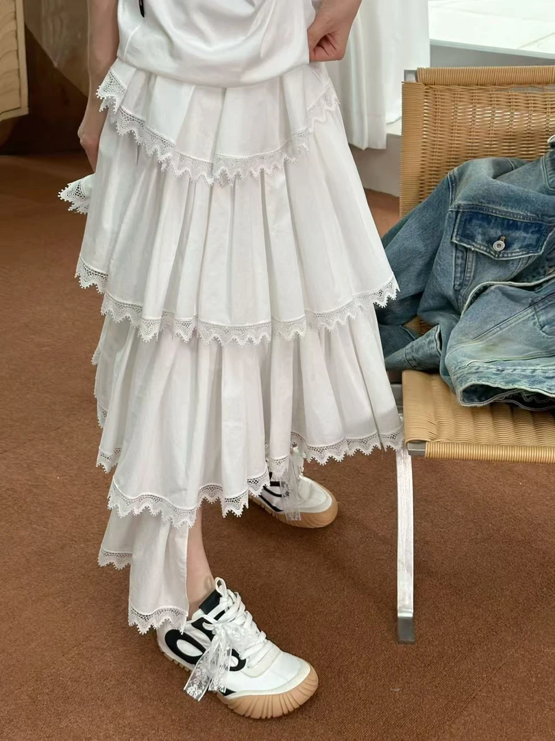 AVVENN设计师品牌25早秋多层次半身蛋糕裙