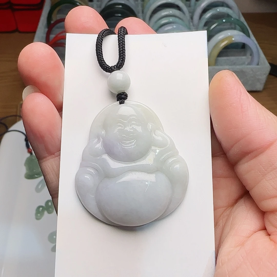翡翠颈饰未镶嵌暖*佛公