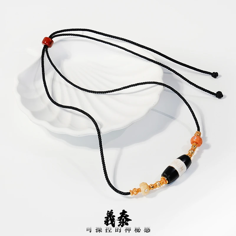 【印象吉祥】黑白小线珠虎牙项链（多样性发其一）