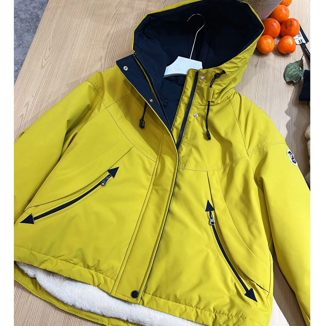 【Q-xyy服饰】冬季高品保暖毛毛一体内里隔层外套 85617