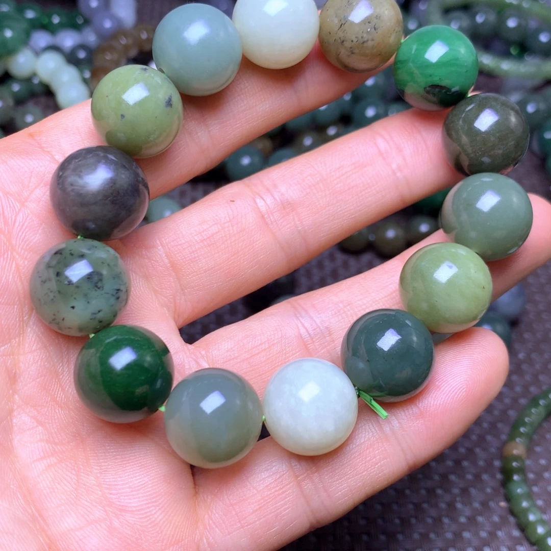 和田玉未镶嵌手串16