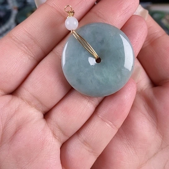 翡翠未镶嵌颈饰@****@天然翡翠