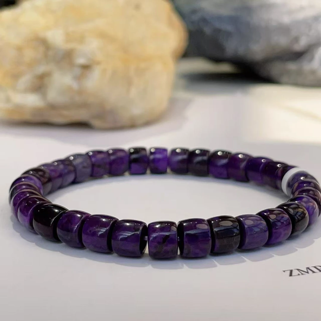 舒俱来直切高阶帝王紫手串（葡萄）AZB4388