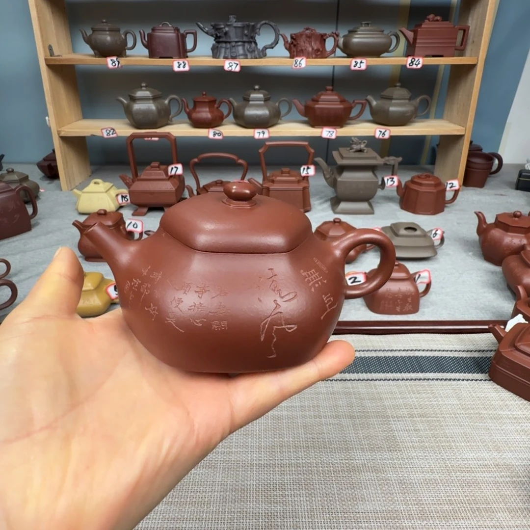 雨***夜底槽青茶壶全手工制作