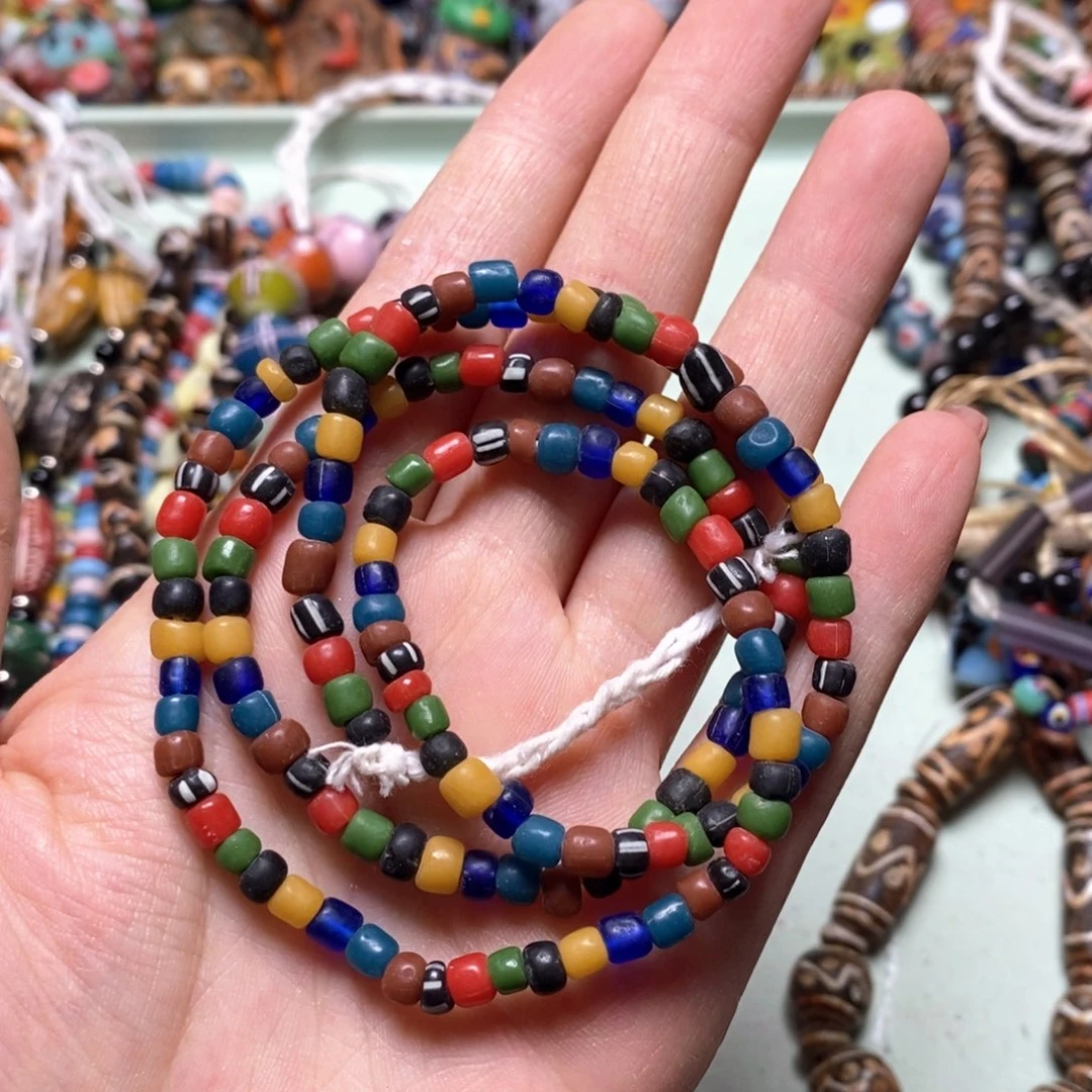 琉璃颈饰印度尼西亚彩色链子