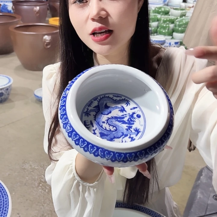 瓷片口径13厘米 高度6厘米