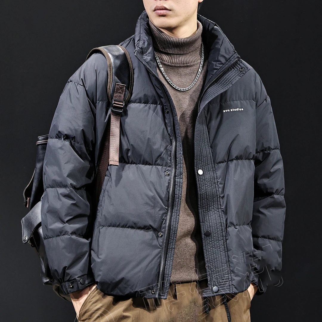 MR.MUDI/穆迪先生白鸭绒立领羽绒服男秋冬季轻薄休闲外套美式衣服