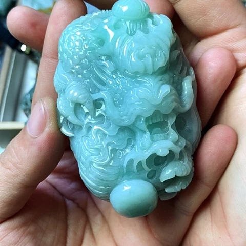 颈饰未镶嵌翡翠福豆豆珠宝翡翠颈饰