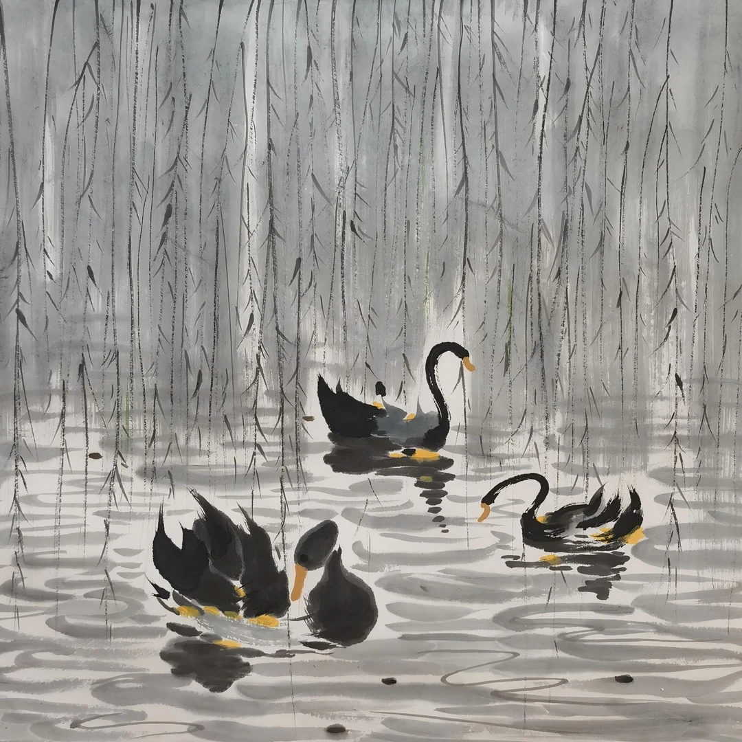 【辽拍】V250709-2-815《鹅》（4.3平尺)  纸本镜片 ws09