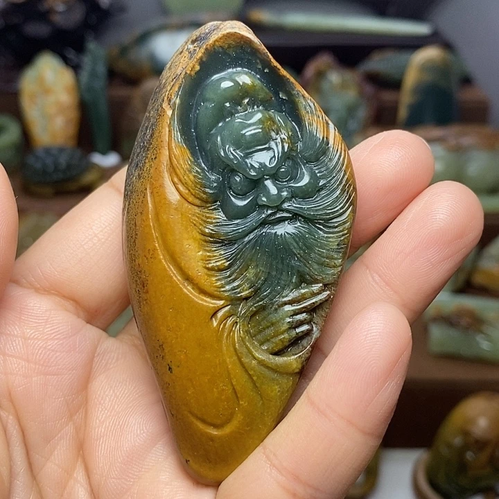 ****7岫岩河磨玉（透闪石质玉）未镶嵌颈饰