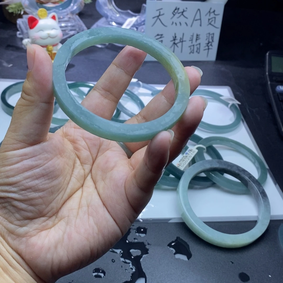 定制翡翠银S925镀金镶嵌补差价280蓝底飘黄翡