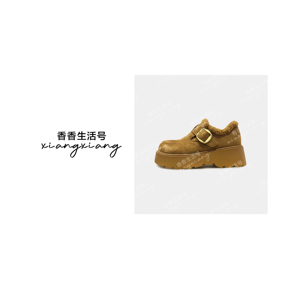 加绒勃肯鞋2025新款时尚百搭休闲鞋XX 1105 跟高5CM
