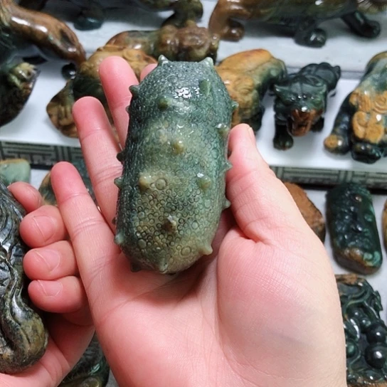 岫岩河磨玉（透闪石质玉）把件未镶嵌