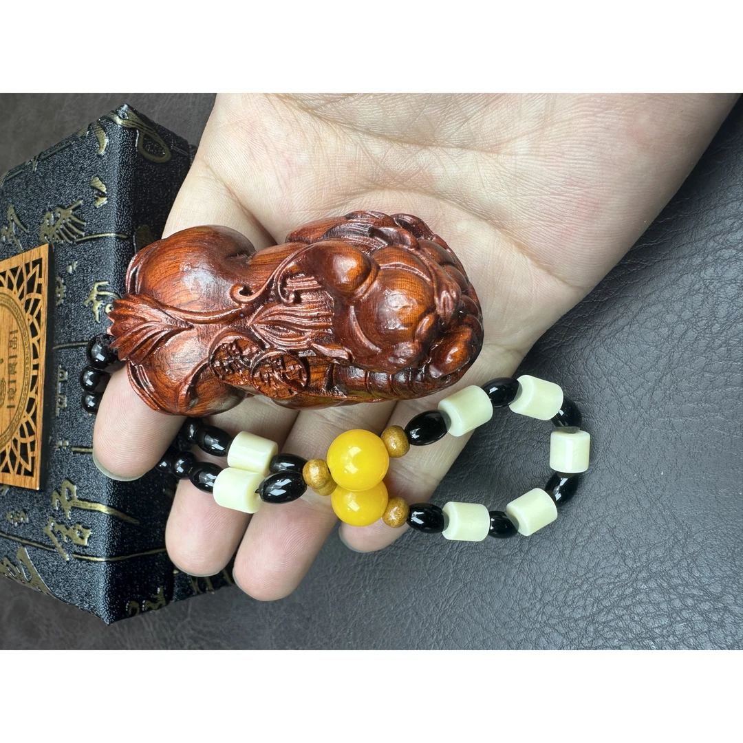 906【貔貅】紫檀手把件sx906（无礼盒）