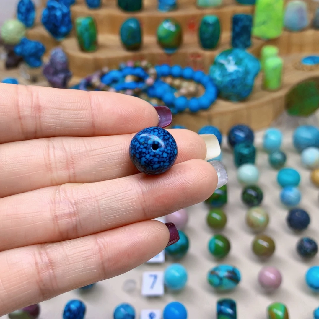 绿松石未镶嵌三彩随行