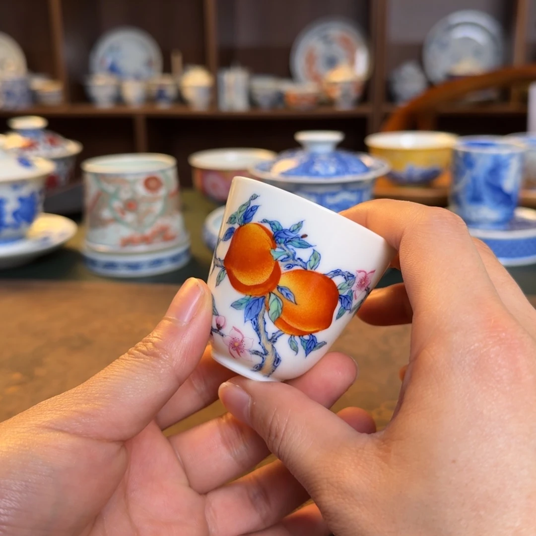 S****门纯手工手绘陶瓷茶具