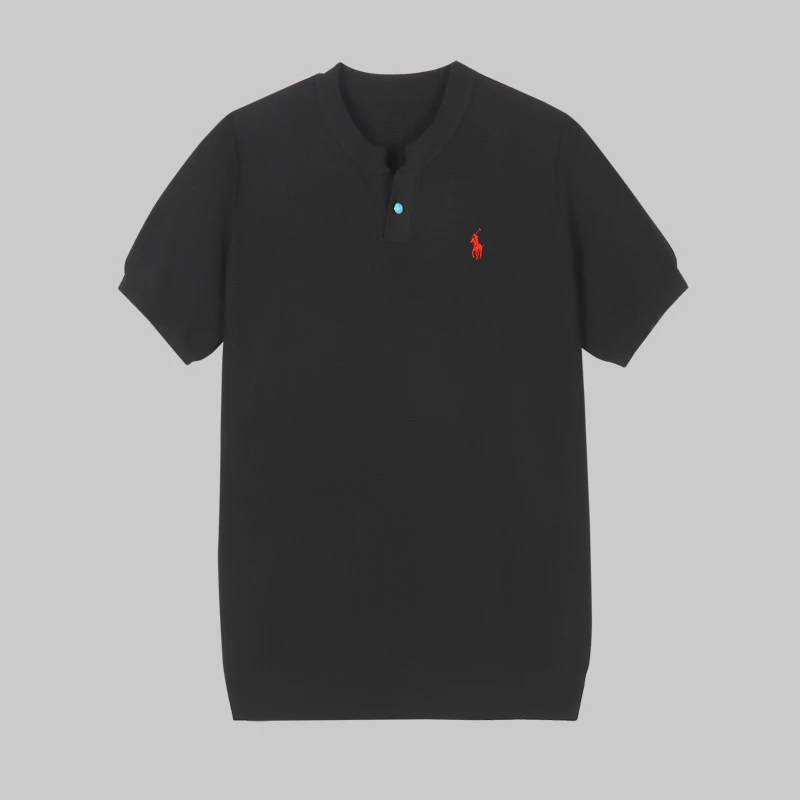 3951马球一粒扣针织衫